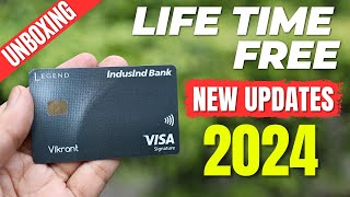 Indusind Legend Credit Card Unboxing  New Updates in 2024 [upl. by Riatsila]