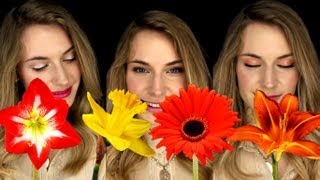 3 Easy Simple Makeup Looks for Beginners Flowers Inspired Makeup Tutorial Flower TimeLapse [upl. by Grani456]