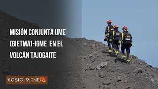 Misión conjunta UME GIETMAIGME medición gases y temperatura en el volcán Tajogaite 16Abril24 [upl. by Yung]