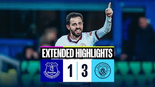 EXTENDED HIGHLIGHTS  Everton 13 Man City  Superb secondhalf fightback [upl. by Genesa]