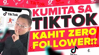 PAANO KUMITA SA TIKTOK KAHIT ZERO FOLLOWERS [upl. by Eimrots]