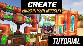 Create Enchantment Industry Tutorial  guide 1182  1201 Automatic enchantments Minecraft java [upl. by Seagraves]