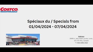 Costco Canada  Laval Quebec  Spéciaux du 1er avril  April 1st specials [upl. by Aryc348]