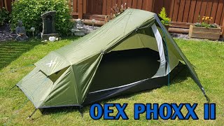 OEX PHOXX II 2 MAN TENT OEX WILD CAMPING RANGE [upl. by Hnaht172]