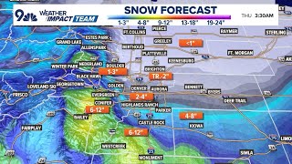 Extended forecast Snow moves in after dark tonight [upl. by Notsnhoj855]