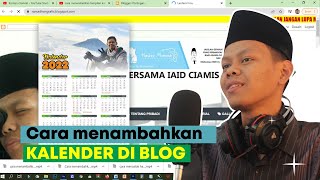 Cara menambahkan kalender di blog TUTORIAL PEMULA Part 2 [upl. by Ingraham441]