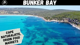 Travelling Australia Exploring Cape Naturaliste Bunker Bay and Dunsborough  Origin Food Markets [upl. by Gnal]