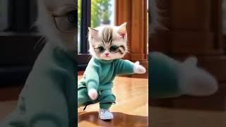 Cute little baby cat dance 🩰😍 [upl. by Alfeus210]