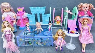 11 Min Satisfying with Unboxing Doll Swimming Pool PlaysetBaby Trojan Horse Toy ASMR  Review Toys [upl. by Arayk]