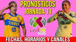 JORNADA 11 LIGA MX FEMENIL APERTURA 2023 FECHAS HORARIOS Y CANALES [upl. by Raffarty]