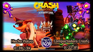 Crash Bandicoot 4  Hecho Polvo 03934  Compactadora Crash 02281 Reliquia Toy For Bob [upl. by Yrreiht]