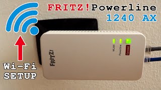 FRITZPowerline 1240 AX WiFi 6 powerline • WiFi setup [upl. by Yentrac]