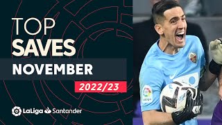 TOP PARADAS Noviembre LaLiga Santander 20222023 [upl. by Roanna]