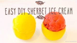 DIY Sherbet Ice Cream  2 Ingredient Sherbet [upl. by Robbi]