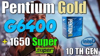 Pentium Gold G6400  GTX 1650 Super  Test in 9 Games [upl. by Cas221]