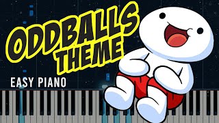 Oddballs Theme Song  Piano Tutorial  EASY [upl. by Eri]