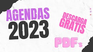 Te enseño Mi Agenda 2023  Descarga PDF Gratis  Semana Vista Díaria Journal Perpetua y muchas ✚ [upl. by Aicekat]