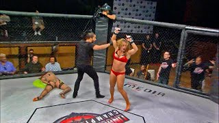 She Was OUT COLD Valentine vs Norris HEATED MMA Fight [upl. by Thirza]