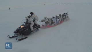 Chechen special forces in Arctic drills [upl. by Atnaloj556]