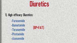 Classification of Diuretic drugs Easy notes  Diuretics part 1 [upl. by Reprah]