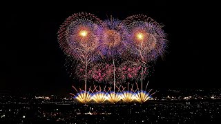 長岡花火 天地人花火 野村花火工業 quotTen chi jinquot Fireworks Festival Nagaoka Japan [upl. by Acinimod522]