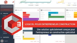 Logiciel pour entrepreneur en construction  CCUBE Démonstration rapide [upl. by Marielle]