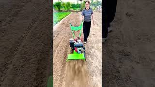 Gasoline diesel front and rear dual drive multifunction microtillage machine💗💗 [upl. by Leesen]