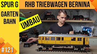 Unsere LGB Gartenbahn 121 Digitalisierung Triebwagen RhB Bernina LGB 21000 [upl. by Revert970]