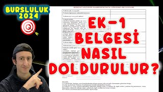 EK 1 BELGESİ NASIL DOLDURULUR [upl. by Samuela58]