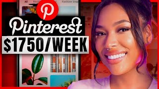 Make 1750 Per WEEK With Pinterest Affiliate Marketing Beginners Guide [upl. by Ainsley]