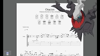 Oracion  Pokémon the Movie Rise of Darkrai Fingerstyle【TAB】 [upl. by Dorena]