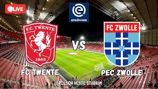 🔴LIVE FC TWENTE VS PEC ZWOLLE  EREDIVISIE 202425  HILGERS VS REIJNDERS  REACTION COMMENTARY [upl. by Abbye]