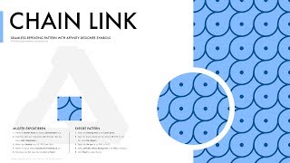 Affinity Designer Pattern  Chain Link [upl. by Idnas]