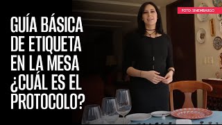 Guía básica de etiqueta en la mesa [upl. by Tankoos]