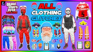 ALL WORKING GTA 5 CLOTHING GLITCHES IN 1 VIDEO BEST CLOTHING GLITCHES IN GTA 5 ONLINE AFTER PATCH [upl. by Layney]