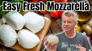 Make Fresh quotMozzarellaquot for 20 of the Cost  with Ingredients You Have in Your Pantry [upl. by Nosnehpets283]