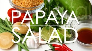 How to make Papaya Salad in Vietnam [upl. by Bonucci]