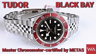 TUDOR Black Bay Burgundy Bezel Master Chronometercertified by METAS [upl. by Hahnert225]