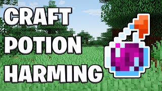 How To Make A Potion of Harming In Minecraft  Instant Damage Potion [upl. by Pedaias18]