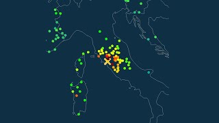 Terremoto ML 30 a Canino Viterbo dell08 agosto 2024 alle ore 085422  Replay GlobalQuake [upl. by Nwahsed]