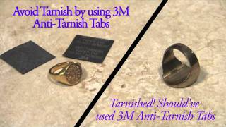 3M AntiTarnish Paper Tabs for Silver Copper Gold Jewelry and Silverware [upl. by Waylen]