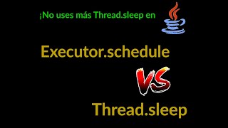 Dos formas de dormir la ejecución de un programa Java  ExecutorShedule vs ThreadSleep [upl. by Barrie]