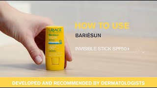 Uriage Bariesun Invisible Stick SPF 50  How to Use [upl. by Cymbre]