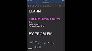 LEARN THERMODYNAMICS BY PROBLEM thermodynamics upjee jee jeeadvanced cbse shorts [upl. by Soigroeg]