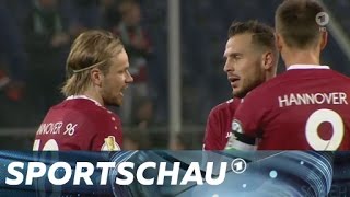 DFBPokal Hannover zerlegt Düsseldorf  Sportschau [upl. by Huberto]