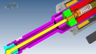 Highpressure solenoid injector [upl. by Llenrag]