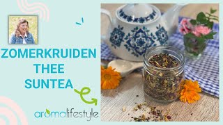 Zelf kruidenthee en sun tea maken Met zomerse kruiden en bloemen [upl. by Itsuj818]