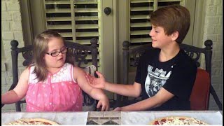 Pizza Challenge Compilation MattyBRaps amp Sarah Grace [upl. by Emiatej]