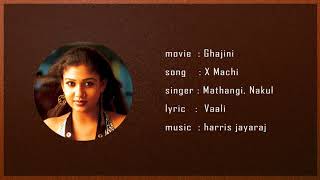 X Machi Song  Ghajini  Suriya Asin  Harris Jayaraj AR Murugadoss [upl. by Hibbs]