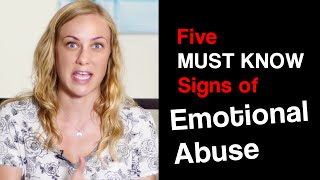 5 MUST KNOW SIGNS of EMOTIONAL ABUSE [upl. by Luane]